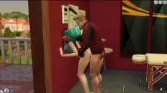 play White Girl with Blue Hair Craves My Dick: Intense Sex and Cumshot in My Massage Room