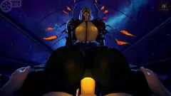 play Warframe الرسوم المتحركة العربدة: كبير الثدي، المؤخرة الكبيرة، والقذف الزائد