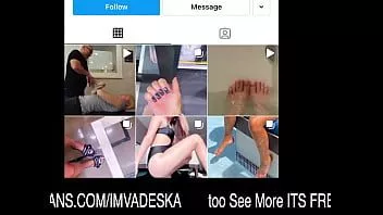 Odtwórz Modelka na Instagramie woah vickys długie dość miękkie palce